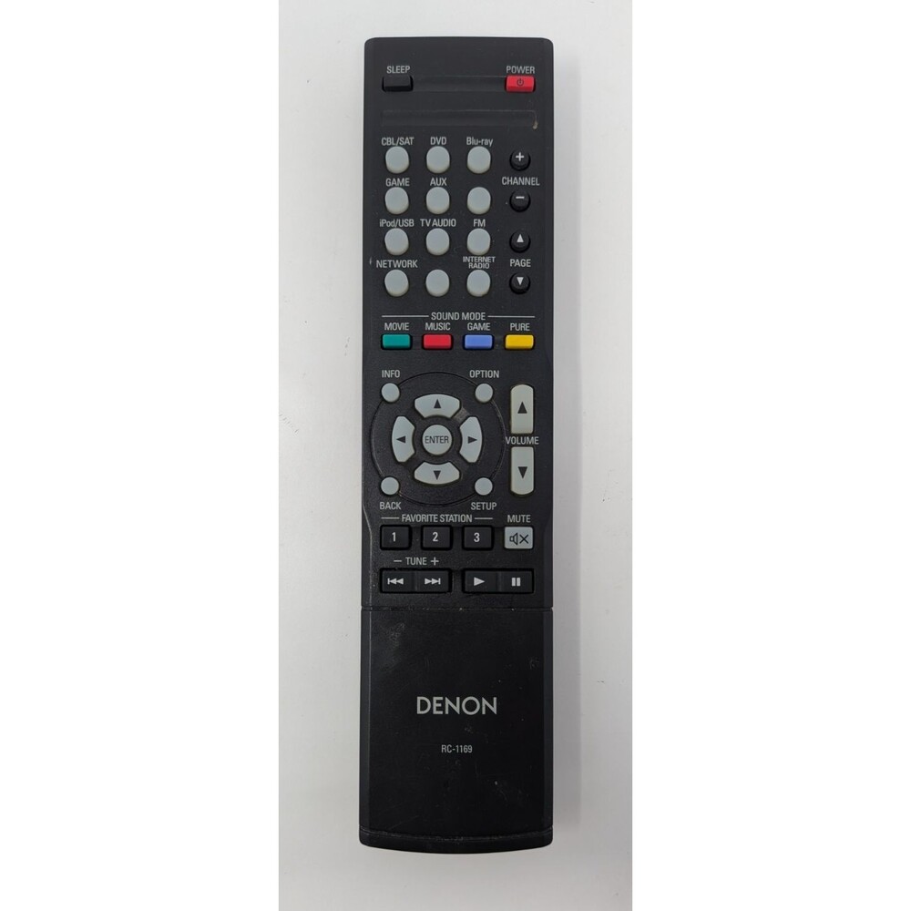 Genuine Denon RC-1169 OEM Original Remote Control AVR-1613 AVR-1713 Working